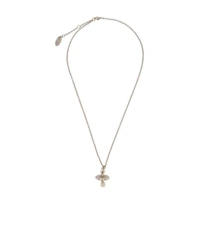 Vivienne Westwood Pendant Necklace In Yellow