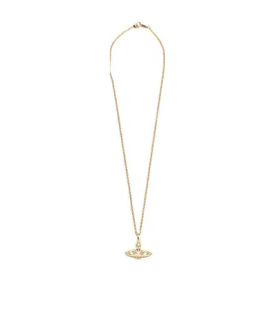 Vivienne Westwood Pendant Necklace In Yellow