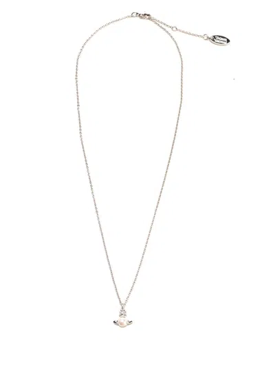 Vivienne Westwood Pendant Pearl Necklace Jewelry Beige