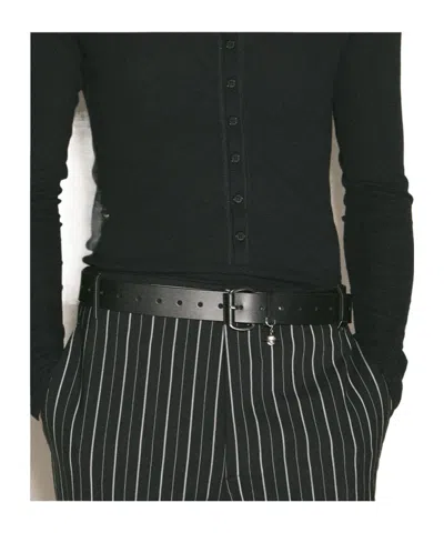 Vivienne Westwood Pendant Wide Belt In Black