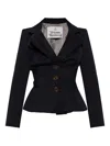 Vivienne Westwood Tailored Jacket With Buttoned Back Vent In Black