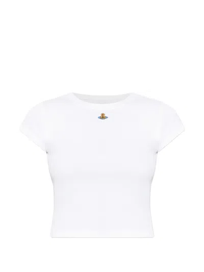 Vivienne Westwood Baby Peru T-shirt Rib Jersey Orchid S Women In White