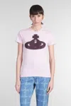 Vivienne Westwood Crew Neck Graphic Print Spray-paint Effect Top