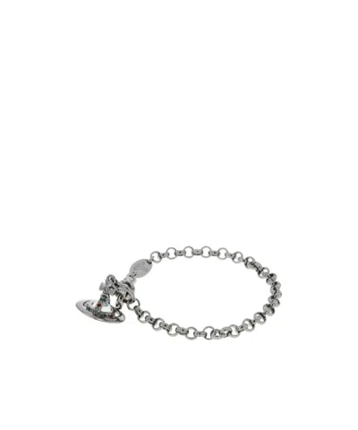 Vivienne Westwood Petite Orb Bracelet In Gray
