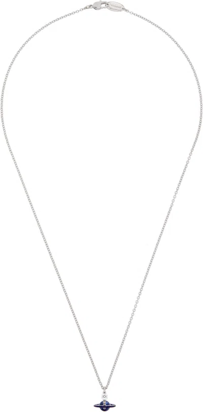 Vivienne Westwood Petite Original Orb Pendant Necklace In Gray
