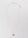 Vivienne Westwood Petite Pendant Necklace With Adjustable Chain In Metallic