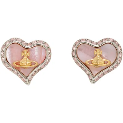 Vivienne Westwood Petra Earrings In P659 Platinum/gold/c