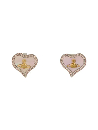 Vivienne Westwood Petra Earrings In Pink