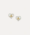 Vivienne Westwood Petra Earrings Platinum-gold-white-pearl-tint-mop-white-opal Platinum-gold-white-pearl-tint-mop-whit In Platinum-gold-white-pearl-tint-mop-white-opal