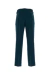 Vivienne Westwood Petrol Blue Wool Sang Pant In Blue