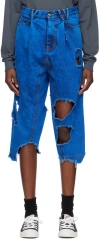 Vivienne Westwood Pierced Detail Jeans In Blue