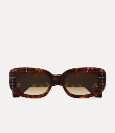 Vivienne Westwood Pimlico Sunglasses Brown Acetate Women
