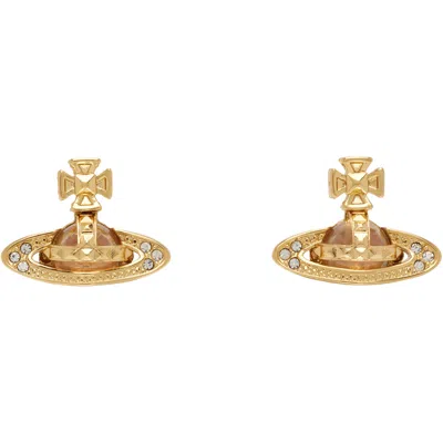 Vivienne Westwood Pina Bas Relief Earrings In Gold