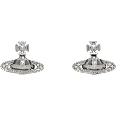 Vivienne Westwood Pina Bas Relief Earrings In Metallic