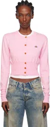 Vivienne Westwood Bea Orb-embellished Button Cardigan In Purple