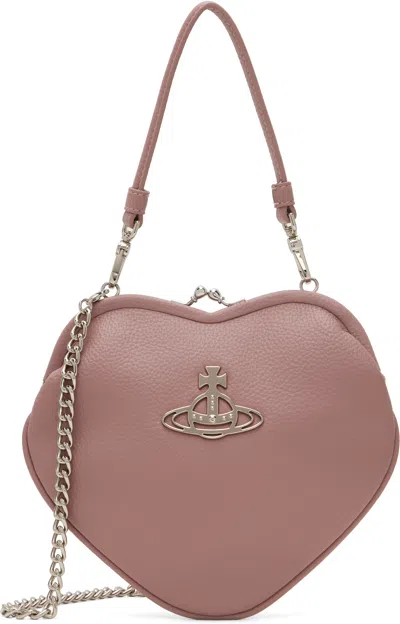Vivienne Westwood Pink Belle Heart Frame Bag In G402 Pink