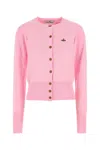 Vivienne Westwood Bea Orb-embellished Button Cardigan In Purple
