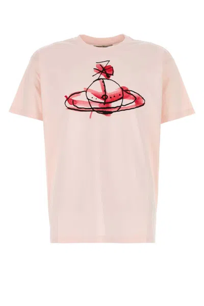 Vivienne Westwood Pink Crewneck Printed T-shirt