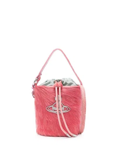 Vivienne Westwood Pink Daisy Bucket Bag