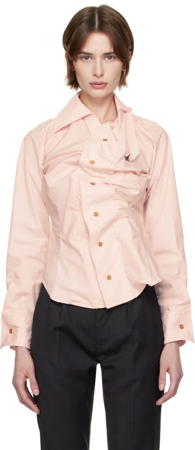 VIVIENNE WESTWOOD PINK DRUNKEN SHIRT