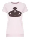Vivienne Westwood Crew Neck Graphic Print Spray-paint Effect Top