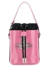 VIVIENNE WESTWOOD PINK LEATHER SMALL DAISY BUCKET BAG