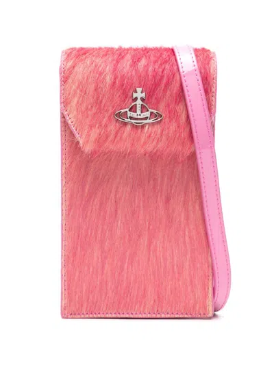 Vivienne Westwood Pink Orb Hair Phone Bag