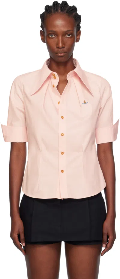 Vivienne Westwood Pink Short Sleeve Violin Shirt