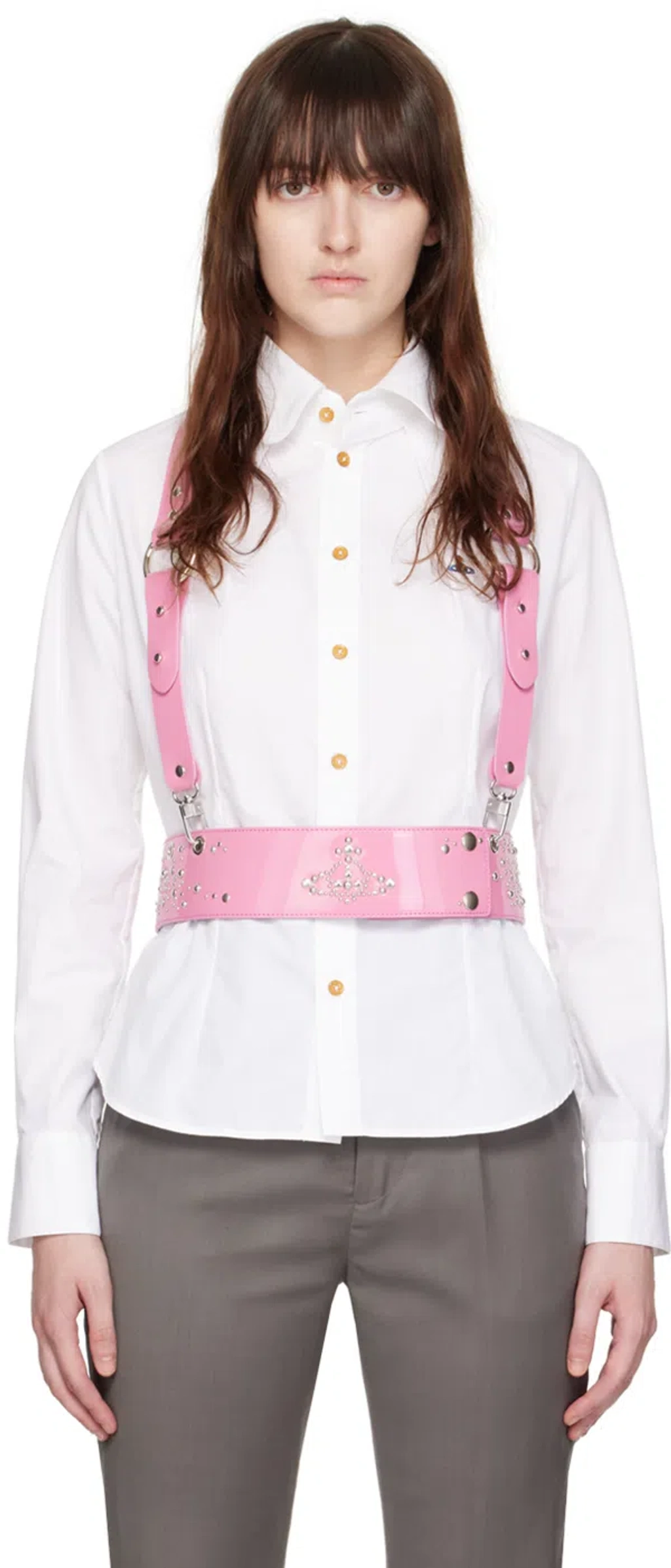 Vivienne Westwood Pink Studs Harness In G406 Pink | ModeSens