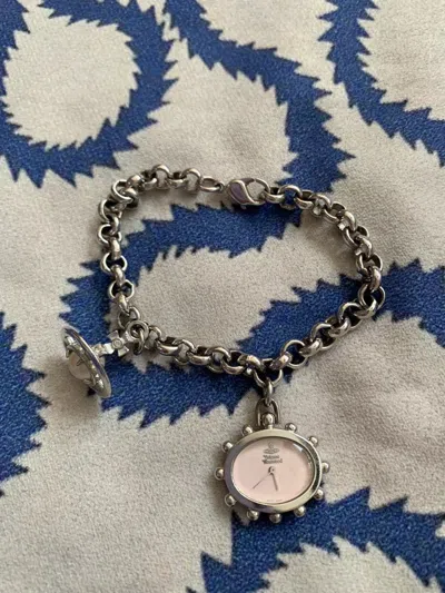 Pre-owned Vivienne Westwood Pink Sunflower Watch Bracelet - Dmc