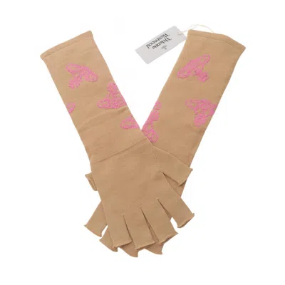 Pre-owned Vivienne Westwood Pink Wool Long Gloves () In Multi