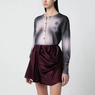 Vivienne Westwood Pink/black Dégradé-effect Cardigan In Multi