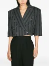 Vivienne Westwood Pinstripe Cropped Blazer
