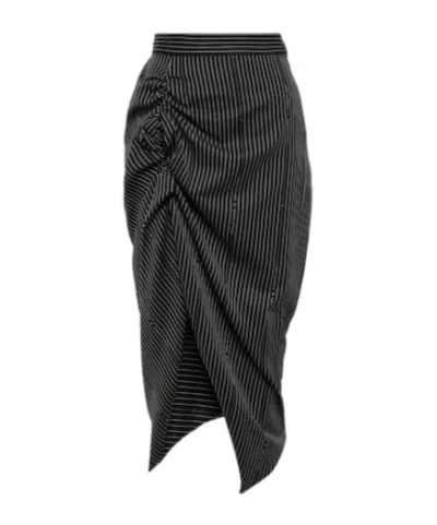 Vivienne Westwood Pinstripe Skirt In Black
