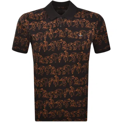 Vivienne Westwood Short-sleeved Polo Shirt In Black