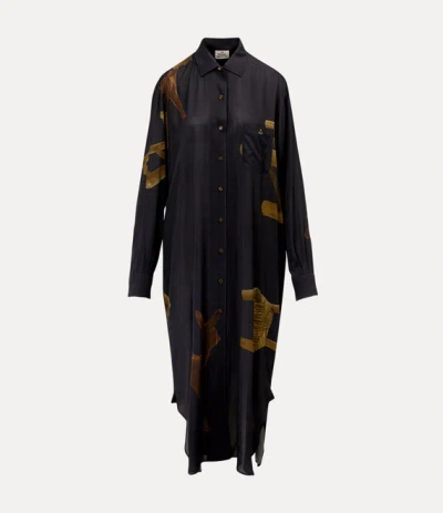 Vivienne Westwood Pj Shirt Dress Polyester Chair M Women