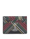 Vivienne Westwood Compact Checkered Wallets Plaid Pattern In Multi