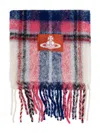 Vivienne Westwood Fringed Edge Fashion Scarf Accessory In Multi