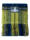 Vivienne Westwood Fringed Wool-blend Scarf In Multi