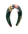 Vivienne Westwood Mens Tartan Wool-blend Headband Aw24-multi In Green