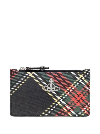 VIVIENNE WESTWOOD PLAID-PRINT WALLET