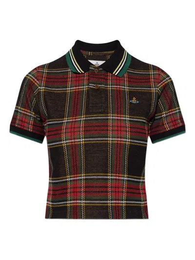 VIVIENNE WESTWOOD 格纹短袖衬衫