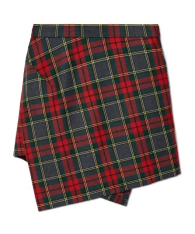 VIVIENNE WESTWOOD VIVIENNE WESTWOOD CHECKED ASYMMETRIC MINI SKIRT