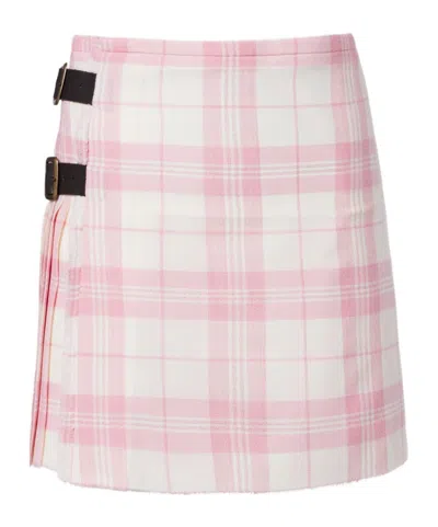 Vivienne Westwood Plaid Wool-blend Miniskirt In Multi