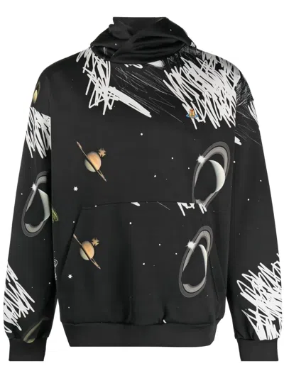 Vivienne Westwood Planets-print Pullover Sweatshirt In Multicolour