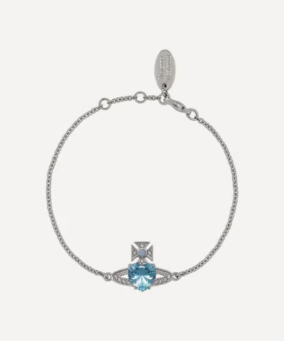 Vivienne Westwood Platinum Ariella Bracelet In Silver