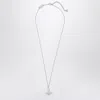 Vivienne Westwood Platinum Orb Pendant Necklace With Crystals In Metallic