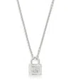 Vivienne Westwood Platinum-plated Man. Fitzrovia Pendant Necklace In Silver