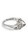 Vivienne Westwood Platinum-plated Sterling Silver Avon Orb Ring In Silver