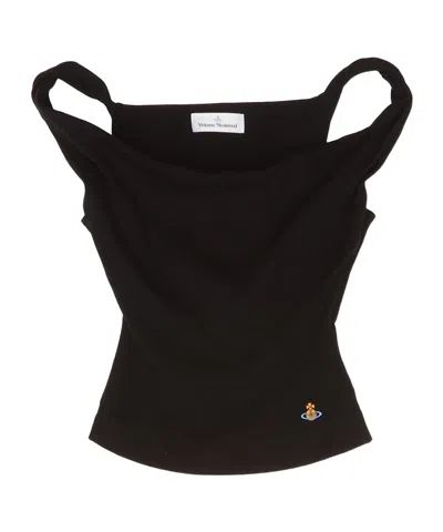 Vivienne Westwood Pleated Camisole In Black